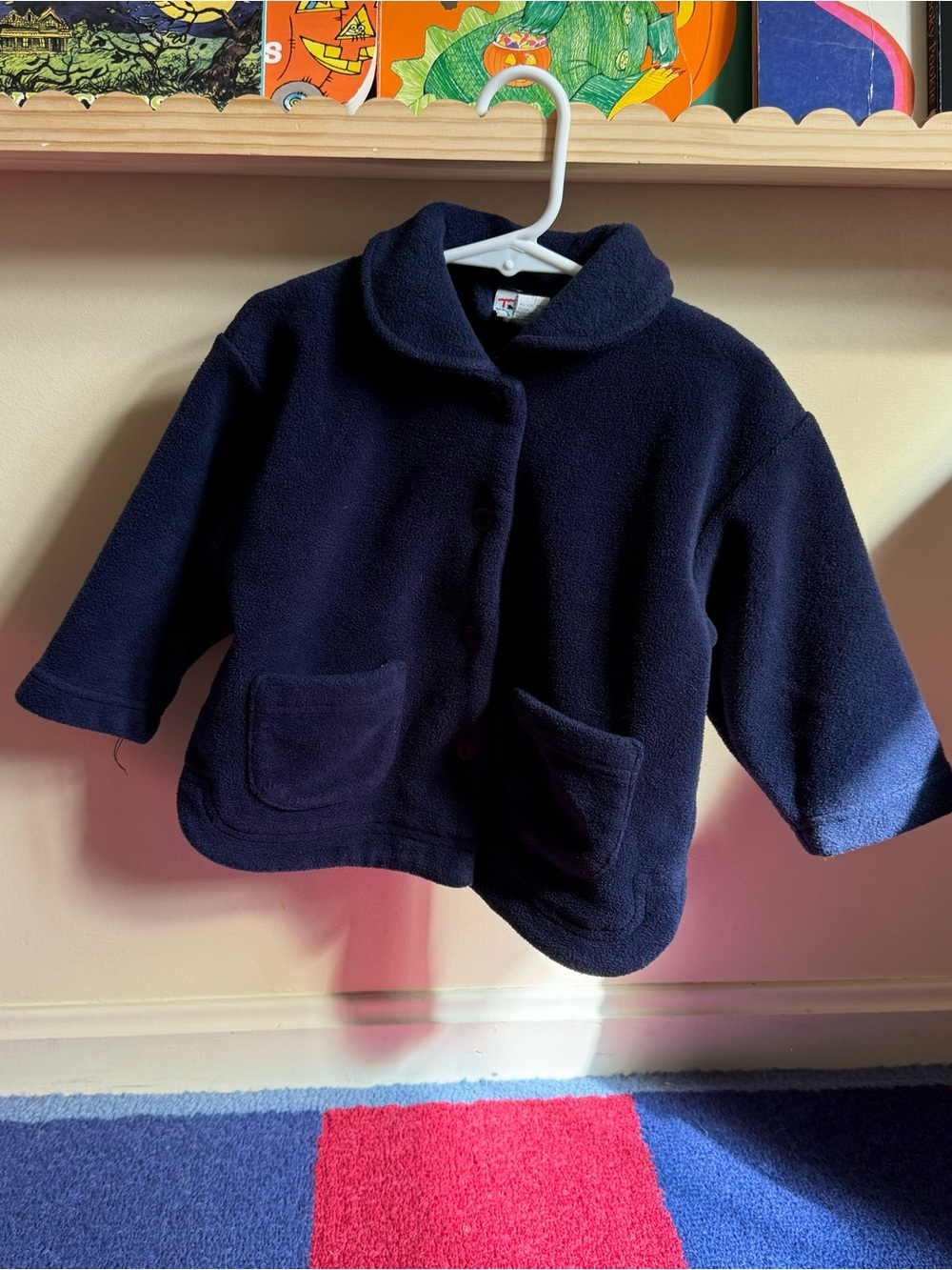 Vintage Talbots Navy Kids Pea Coat Jacket